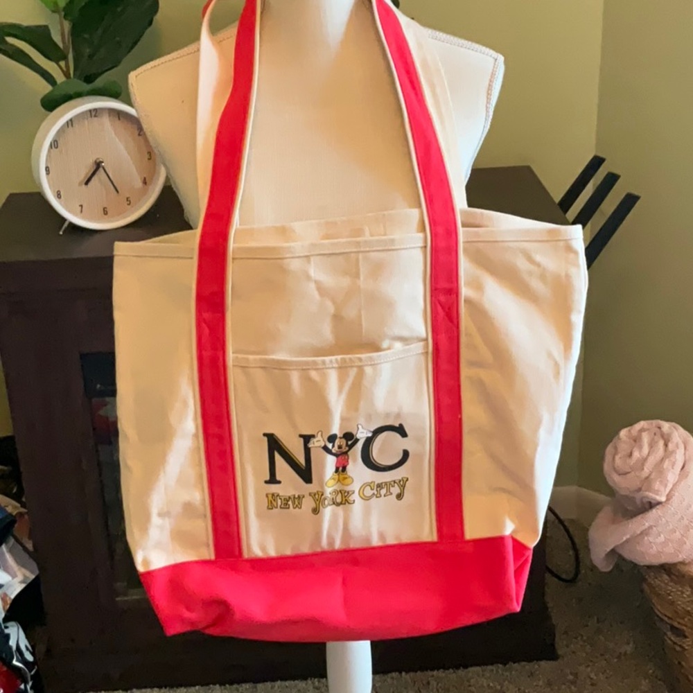 World of Disney NYC Large Canvas Tote, Excellent Condition